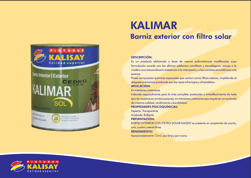 Barniz Exterior KALIMAR