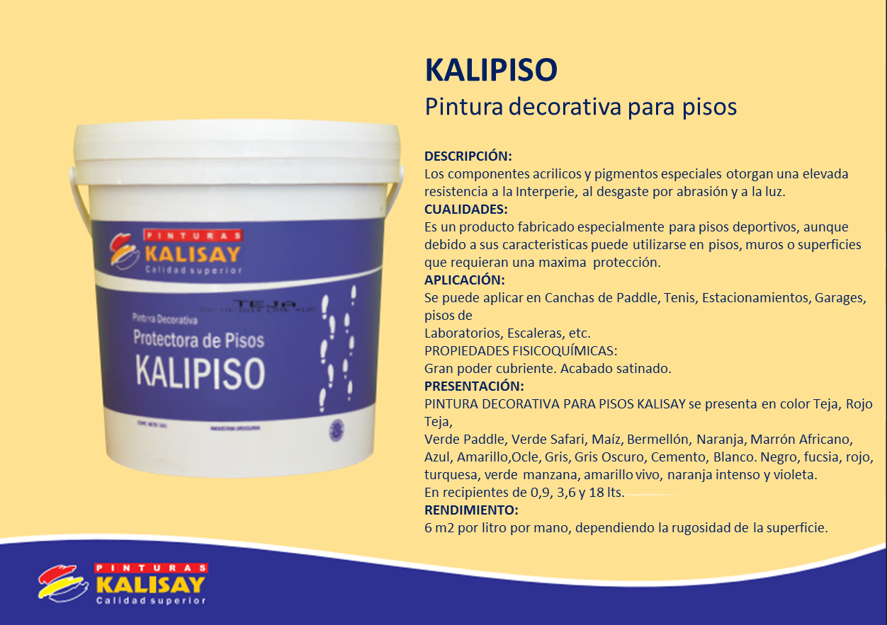 Pintura Decorativa para Pisos Kalipiso